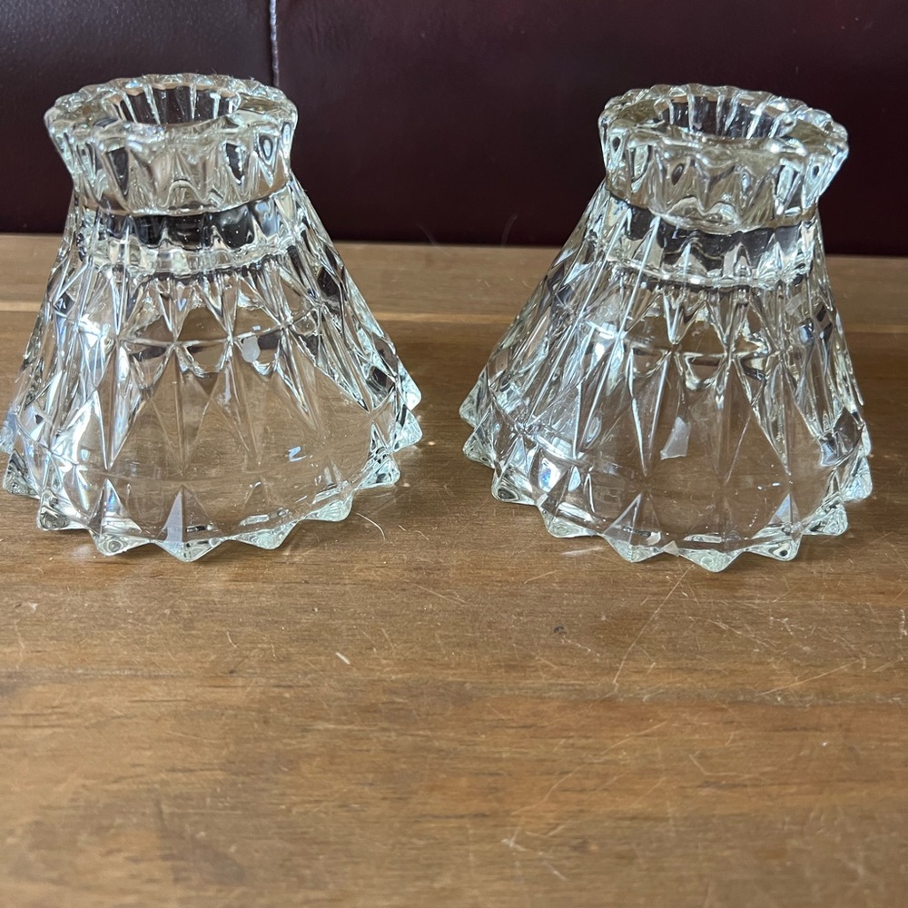 Vintagee Jeanette candle holders.